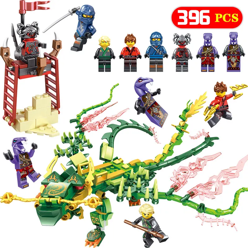 396pcs Bricks Blocks Ninjago Series Lloyd's Green Dragon Compatible Legoingly Ninjago Weapon Mini Set Figures Toys For Children
396pcs Bricks Blocks Ninjago Series Lloyd's Green Dragon Compatible Legoingly Ninjago Weapon Mini Set Figures Toys For Children