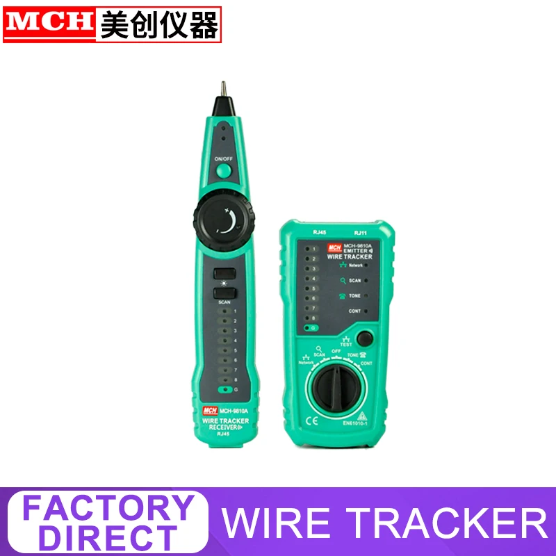 Wire Tracker Network Test Telephone Wire maintenance Network Lan Cable Tester MCH-9810A
Wire Tracker Network Test Telephone Wire maintenance Network Lan Cable Tester MCH-9810A