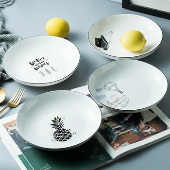 Ins Nordic simple ceramic disc home dishes Japanese tableware ceramic dish deep dish breakfast dessert salad plate free shipping
Ins Nordic simple ceramic disc home dishes Japanese tableware ceramic dish deep dish breakfast dessert salad plate free shipping