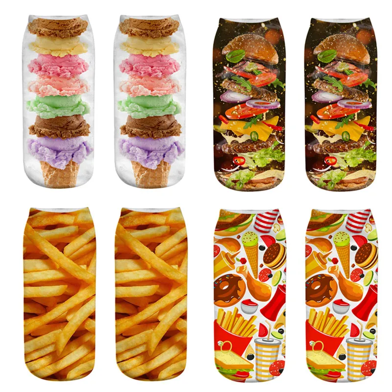 2019 New Hamburger Fries Print 3D Socks Women Kawaii Cartoon Low Cut Ankle Socks Femme Girls Funny Socks Meias Christmas Gift
2019 New Hamburger Fries Print 3D Socks Women Kawaii Cartoon Low Cut Ankle Socks Femme Girls Funny Socks Meias Christmas Gift