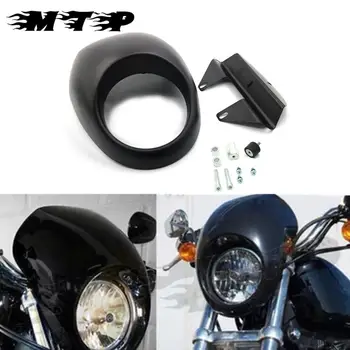 Front Headlight Fairing Black Cafe Racer Drage Head Light Cover Headlamp Visor For 1973-UP Harley Sportster Dyna Motorcycle
Front Headlight Fairing Black Cafe Racer Drage Head Light Cover Headlamp Visor For 1973-UP Harley Sportster Dyna Motorcycle