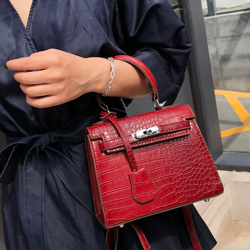 Women Alligator Shoulder Bags Elegant Lady PU Leather Handbag Female Luxury Handbags Women Bags Designer Fashion Top-Handle Bags
Women Alligator Shoulder Bags Elegant Lady PU Leather Handbag Female Luxury Handbags Women Bags Designer Fashion Top-Handle Bags