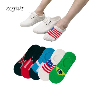 ZQTWT 5 Pair/Lot Fashion Flag Pattern Socks Men Cotton Invisible Harajuku Ankle Socks Non-Slip Casual Happy Socks Male 2WZ304
ZQTWT 5 Pair/Lot Fashion Flag Pattern Socks Men Cotton Invisible Harajuku Ankle Socks Non-Slip Casual Happy Socks Male 2WZ304