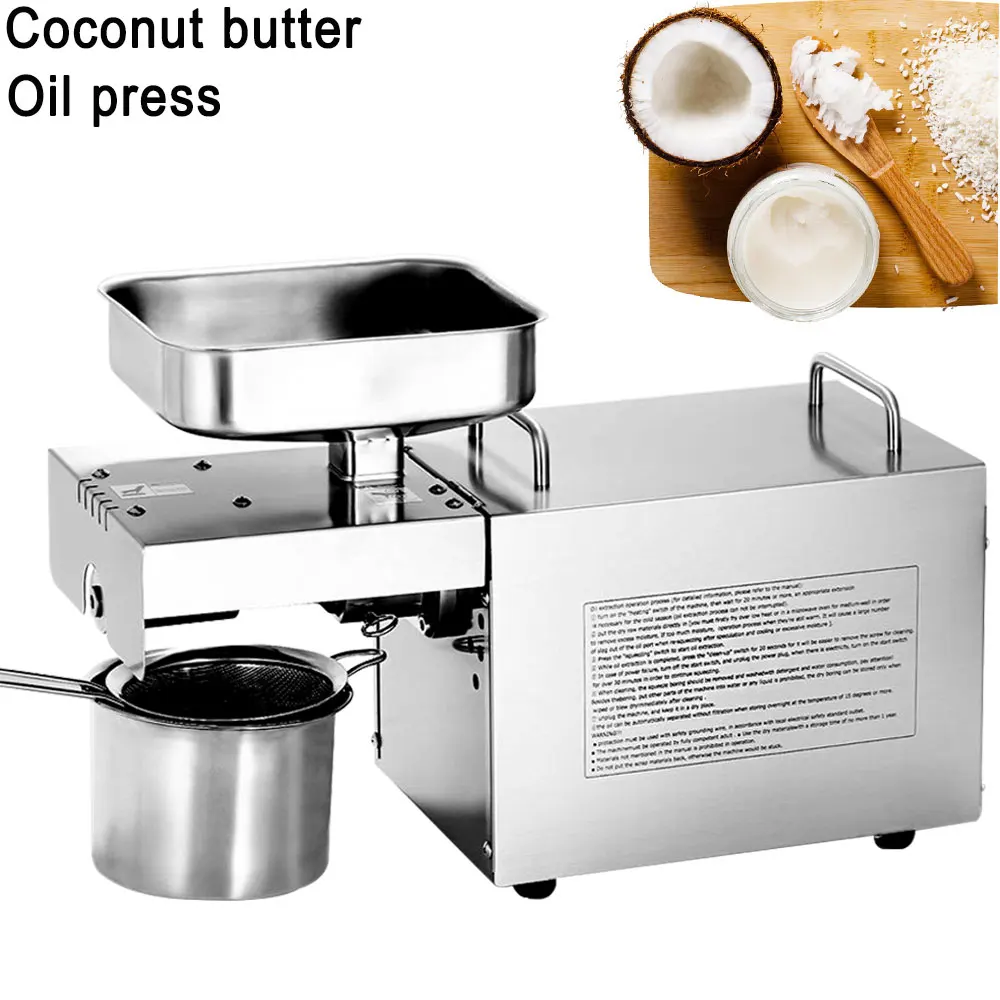 650W Coconut Oil Extractor Small Cold Screw Press Oil Machine for Peanut Vegetable Walnut Soybean Sesame Sunflower Grape Seeds
650W Coconut Oil Extractor Small Cold Screw Press Oil Machine for Peanut Vegetable Walnut Soybean Sesame Sunflower Grape Seeds