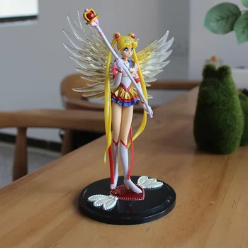 16cm Anime Sailor Moon Action Figures PVC Sailor Moon Figure Set Wings Cake Decoration Collection Model Toy Doll Gifts for Kids
16cm Anime Sailor Moon Action Figures PVC Sailor Moon Figure Set Wings Cake Decoration Collection Model Toy Doll Gifts for Kids