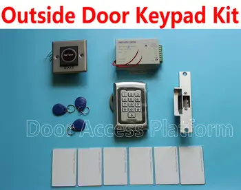 Outside Pin-Code password ID card keytag metal case standalone reader access control machine with Strike Lock, power supply kit
Outside Pin-Code password ID card keytag metal case standalone reader access control machine with Strike Lock, power supply kit