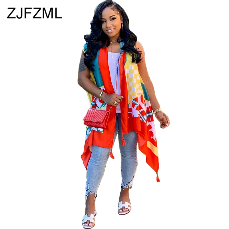 Geometric Pattern Sexy Plus Size Coat Women Summer Sleeveless Loose Irregular Cardigan Casual Female Shawl Beachwear Maxi Jacket
Geometric Pattern Sexy Plus Size Coat Women Summer Sleeveless Loose Irregular Cardigan Casual Female Shawl Beachwear Maxi Jacket