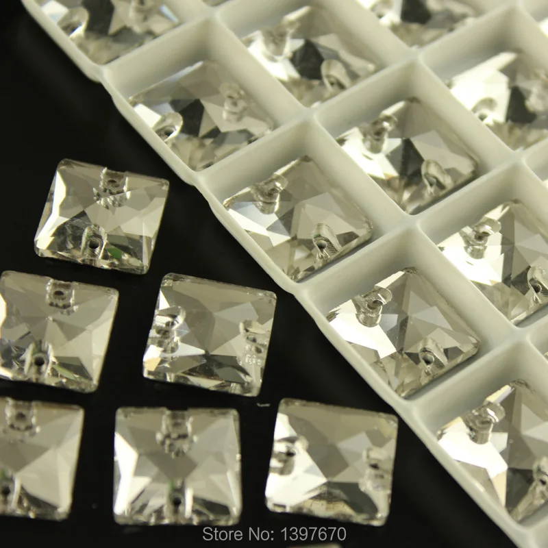 Square All size sew on clear Sewing Glass flatback Crystals buttons with two holes handcraft accessaries
Square All size sew on clear Sewing Glass flatback Crystals buttons with two holes handcraft accessaries