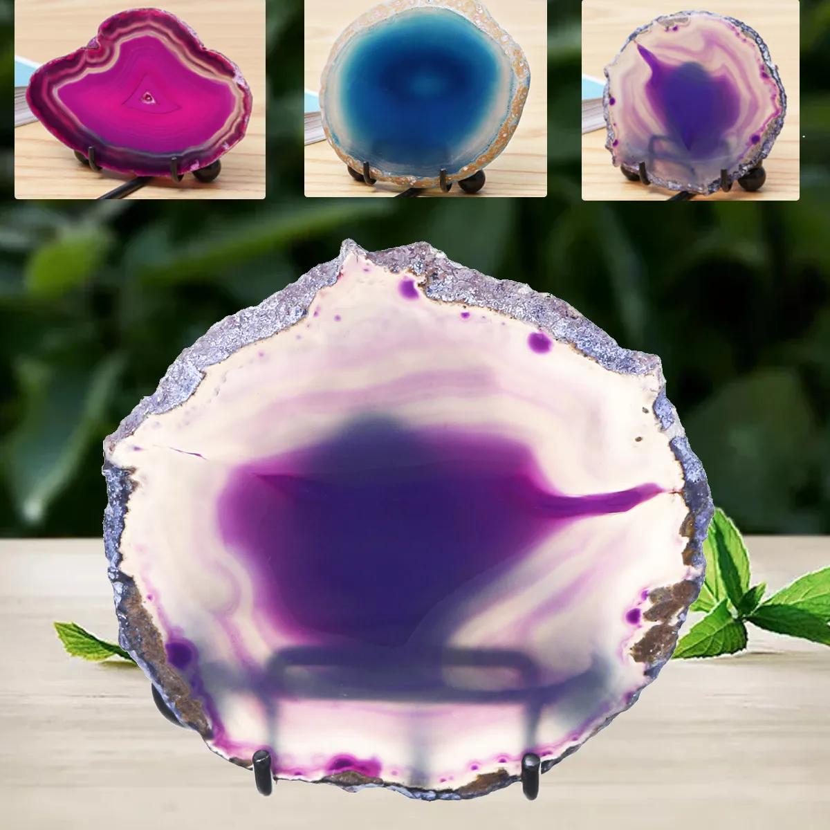 Mini Agate Stone Slice Night Light Decoration-Dyed Purple Blue Red Mineral Rock Slice LED Night Desk Table Lamp Christmas
Mini Agate Stone Slice Night Light Decoration-Dyed Purple Blue Red Mineral Rock Slice LED Night Desk Table Lamp Christmas