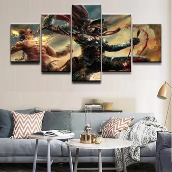 Printed Modern Frame Canvas Living Room Pictures 5 Panel Demon Hunter Diablo III Painting Wall Art Modular Home Decor Poster
Printed Modern Frame Canvas Living Room Pictures 5 Panel Demon Hunter Diablo III Painting Wall Art Modular Home Decor Poster