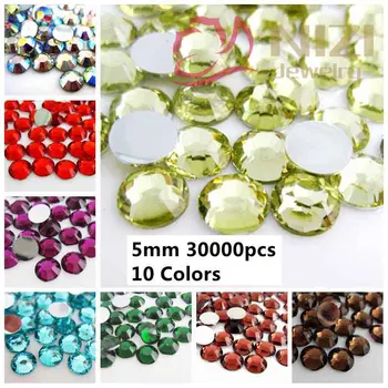 Resin Rhinestones #34-#42 ss20 5mm 30000pcs Round Flatback Glue On Imitation Beads Beauty Stones DIY Jewelry Decoration
Resin Rhinestones #34-#42 ss20 5mm 30000pcs Round Flatback Glue On Imitation Beads Beauty Stones DIY Jewelry Decoration