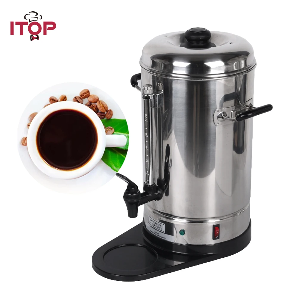 ITOP 6L Stainless Steel Coffee Maker Filter Commercial Coffee Percolator Machine For Party Restaurant
ITOP 6L Stainless Steel Coffee Maker Filter Commercial Coffee Percolator Machine For Party Restaurant