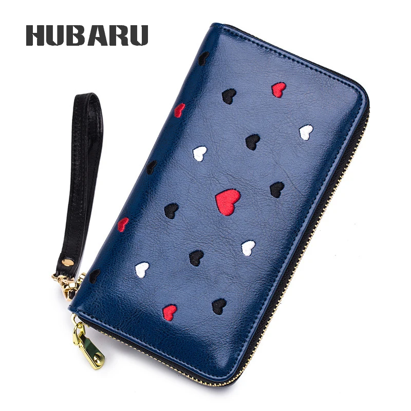 HUBARU Women Fashion Zipper Wallet Genuine Leather Simple Sweet Design Multi-Function Female Purse For Money Phone Card Coin
HUBARU Women Fashion Zipper Wallet Genuine Leather Simple Sweet Design Multi-Function Female Purse For Money Phone Card Coin