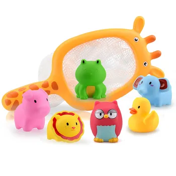 7PCS Fishing Toy Cartoon Animals Giraffe Net Bag Squeeze Sounding Swimming Play Water Bath Toy Gifts For Children Kids Baby
7PCS Fishing Toy Cartoon Animals Giraffe Net Bag Squeeze Sounding Swimming Play Water Bath Toy Gifts For Children Kids Baby