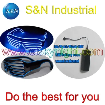 Blue El Wire Shutter Party Glasses - On/flash/music/off Function 4 holiday,party ,festival,show
Blue El Wire Shutter Party Glasses - On/flash/music/off Function 4 holiday,party ,festival,show