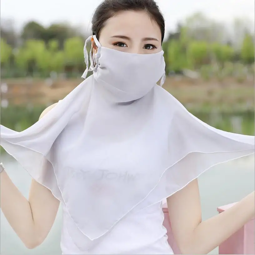 NEW Summer Spring Breathable women neck protection face mask sun protective Shade anti-dust mask Mouth-muffle Chiffon masks
NEW Summer Spring Breathable women neck protection face mask sun protective Shade anti-dust mask Mouth-muffle Chiffon masks