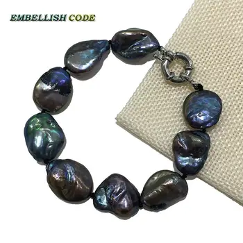 wholesales 2016 NEW bracelet large size keshi stely Melon seed shape natural fresh water pearl black blue fine jewelry
wholesales 2016 NEW bracelet large size keshi stely Melon seed shape natural fresh water pearl black blue fine jewelry