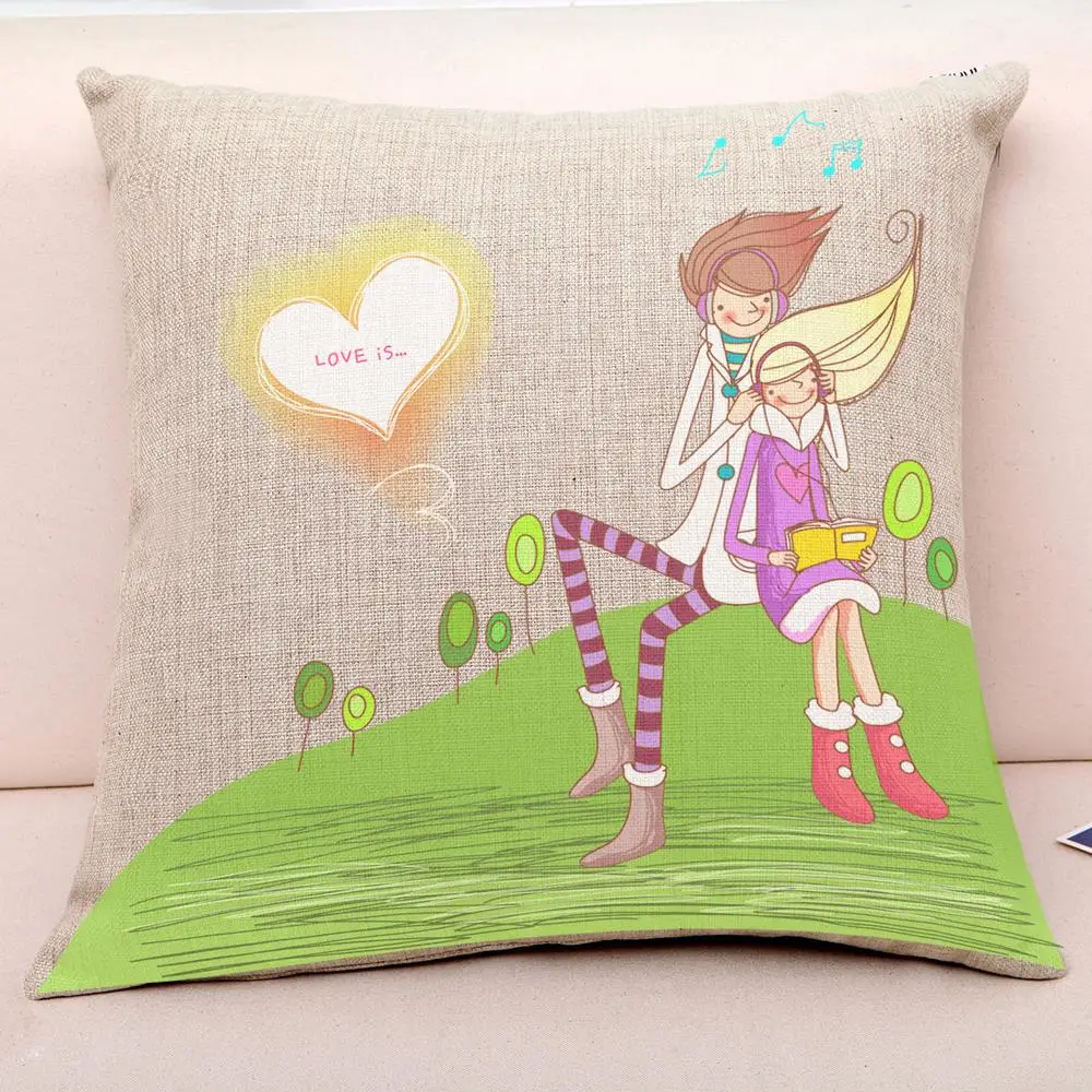 Cartoon Print Valentine's Day For Love Cushion Home Decoration Cushion Cover Girl Gift Romantic Pillow Case For Lovers Couples
Cartoon Print Valentine's Day For Love Cushion Home Decoration Cushion Cover Girl Gift Romantic Pillow Case For Lovers Couples