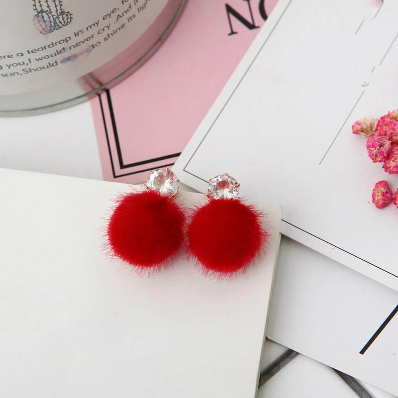 New Temperament Short Paragraph Personality Joker Earrings, Hipster Simple Hair Ball Pendant Earrings Crystal Earrings Brincos
New Temperament Short Paragraph Personality Joker Earrings, Hipster Simple Hair Ball Pendant Earrings Crystal Earrings Brincos