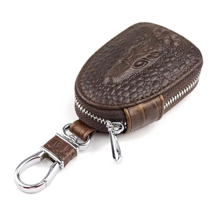 Fashion Genuine Leather Smart Key Holder Organizer Crocodile Pattern Key Wallet Animal Prints Barrel-shaped Keysmart
Fashion Genuine Leather Smart Key Holder Organizer Crocodile Pattern Key Wallet Animal Prints Barrel-shaped Keysmart