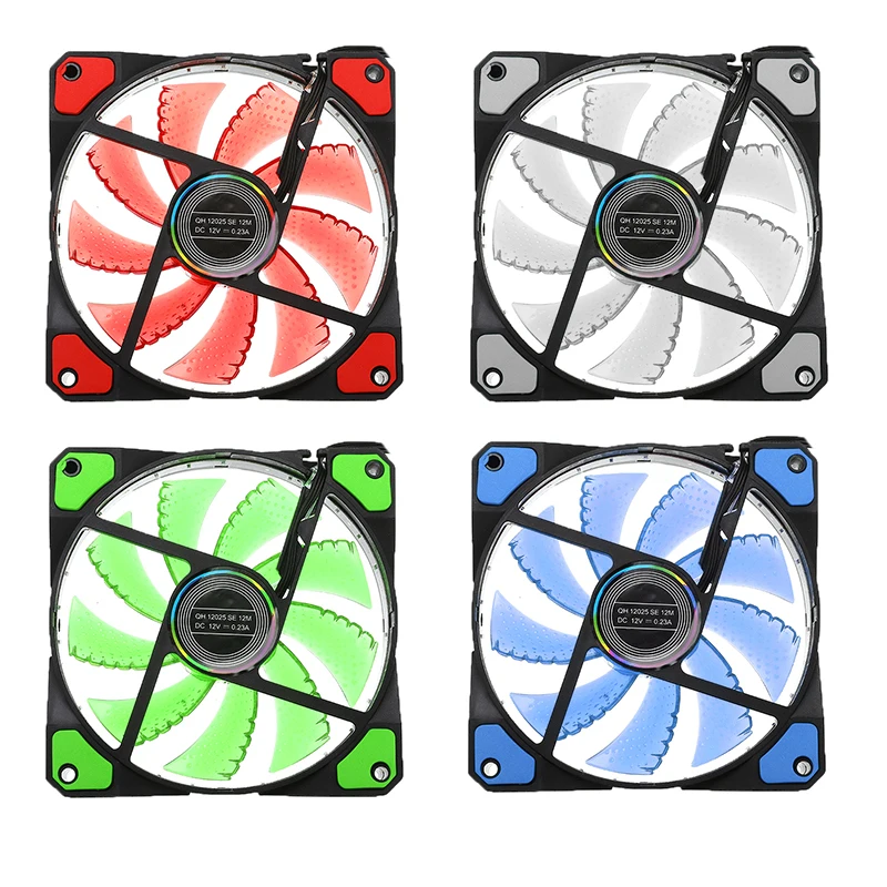 120mm 15 LED Computer PC Case Cooling Fan 12V With Rubber Quiet Molex Connector 3/4Pin Plug fans Cooler Ultra Silent
120mm 15 LED Computer PC Case Cooling Fan 12V With Rubber Quiet Molex Connector 3/4Pin Plug fans Cooler Ultra Silent
