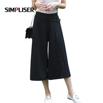 SIMPLISER Summer 2018 Wide Leg Pants Women Loose Trousers Female Casual Black Pants Ladies Plus Size 4XL Femme Pantlons
SIMPLISER Summer 2018 Wide Leg Pants Women Loose Trousers Female Casual Black Pants Ladies Plus Size 4XL Femme Pantlons