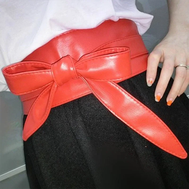 1 pc Fashion Women Elegant PU Leather Wrap Around Bowknot Bind Wide Waistband Corset Cinch Belts All-match Wide Female Belt
1 pc Fashion Women Elegant PU Leather Wrap Around Bowknot Bind Wide Waistband Corset Cinch Belts All-match Wide Female Belt