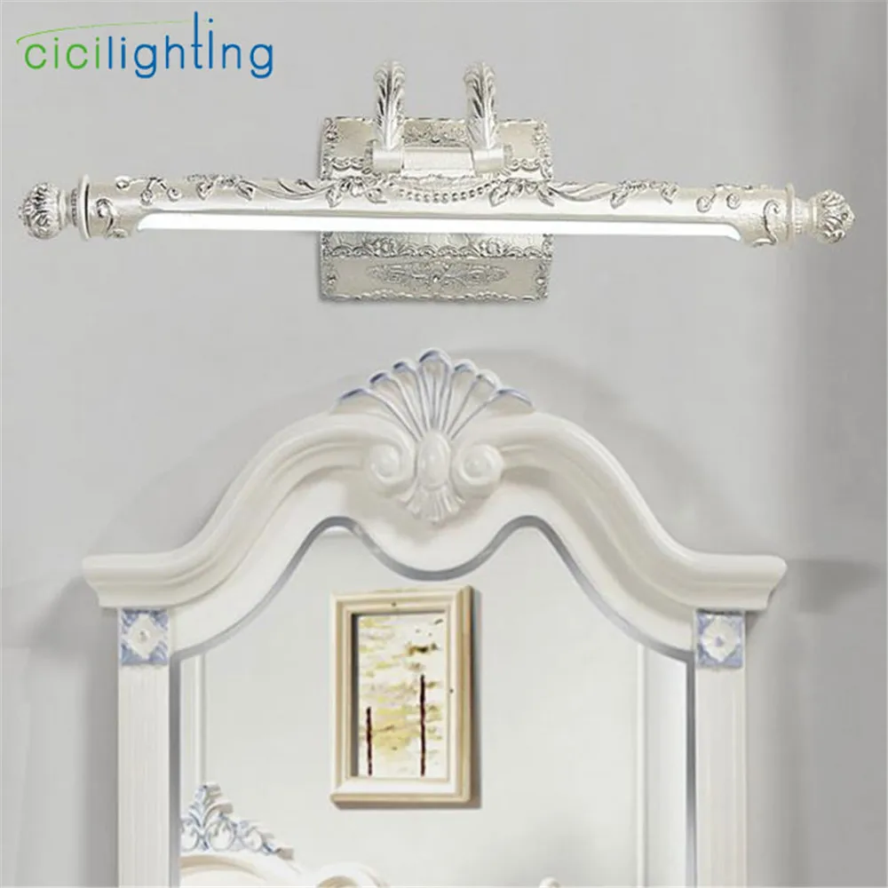 110V - 240V 7W 54cm European LED bathroom mirror lights Vintage retro toilet Kitchen cabinet light rotation design silver lamps
110V - 240V 7W 54cm European LED bathroom mirror lights Vintage retro toilet Kitchen cabinet light rotation design silver lamps