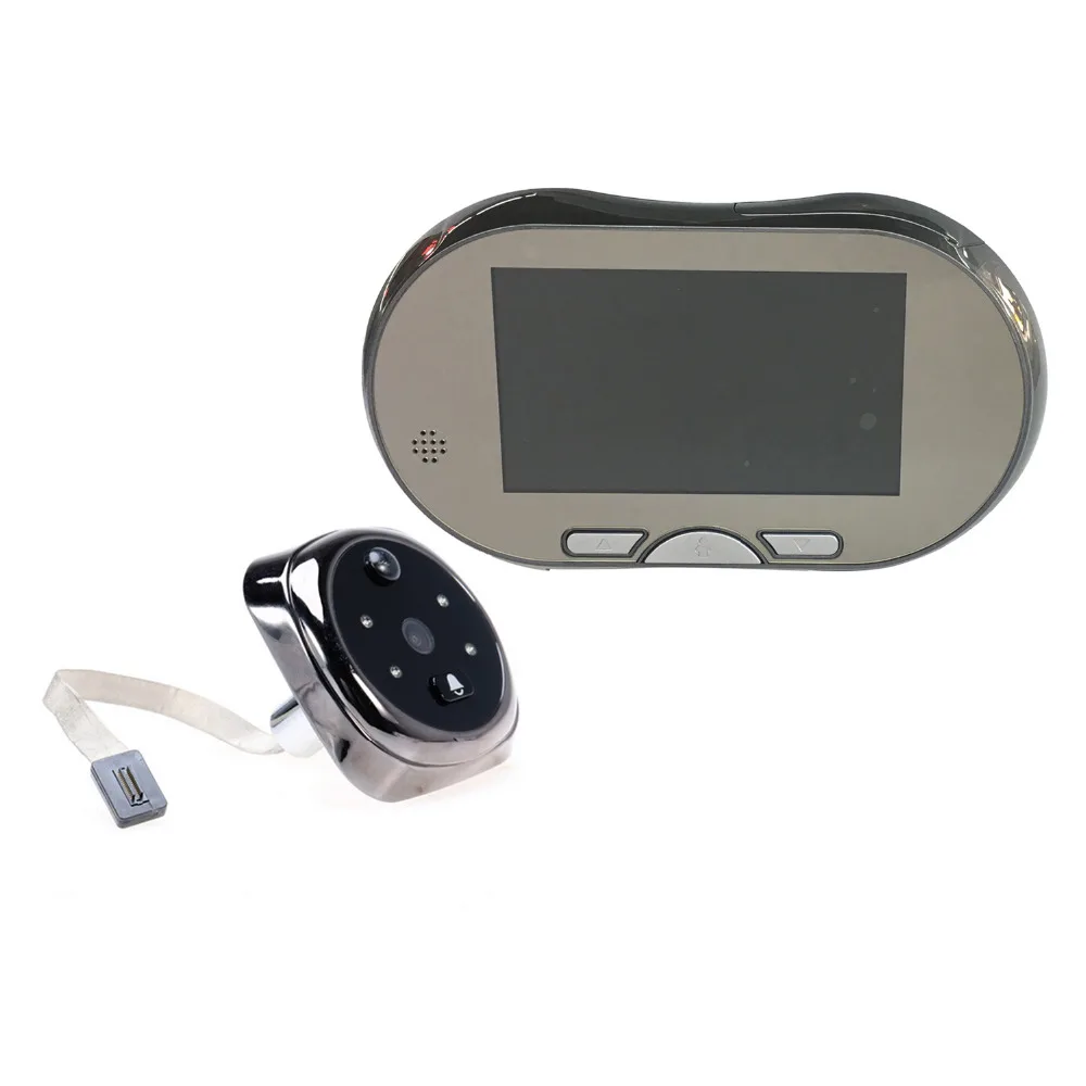 Color 4.3 inch Touch Screen 160 Degree Digital Door Eye Peephole Viewer Visual IR Camera Doorbell Night Vision
Color 4.3 inch Touch Screen 160 Degree Digital Door Eye Peephole Viewer Visual IR Camera Doorbell Night Vision