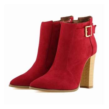 Nice Autumn Big Yards Women Boots Square Heel Ankle Boots Paint Leather Boots Fashion Metal Decoration Motorcycle Boots W831
Nice Autumn Big Yards Women Boots Square Heel Ankle Boots Paint Leather Boots Fashion Metal Decoration Motorcycle Boots W831