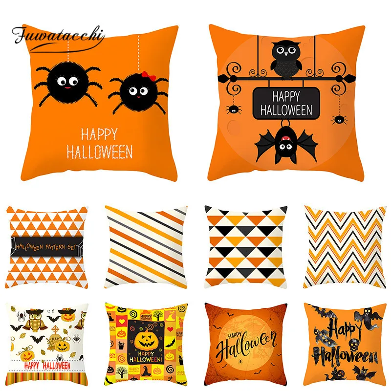 Fuwatacchi Happy Halloween Cushion Cover Pumpkin Printed Pillows Cover Throw Pillowcase for Home Sofa Decorative Pillows 45*45
Fuwatacchi Happy Halloween Cushion Cover Pumpkin Printed Pillows Cover Throw Pillowcase for Home Sofa Decorative Pillows 45*45
