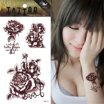 1pcs Temporary Brown Tattoo Henna 3D Love Rose Tattoo Body Art Sticker tatuagem tatuaje
1pcs Temporary Brown Tattoo Henna 3D Love Rose Tattoo Body Art Sticker tatuagem tatuaje