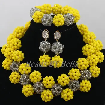 African Wedding Beads Yellow Gray Crystal Bridal Jewelry Sets Women Fashion Necklace African Jewelry Set Free Shipping ABF766
African Wedding Beads Yellow Gray Crystal Bridal Jewelry Sets Women Fashion Necklace African Jewelry Set Free Shipping ABF766