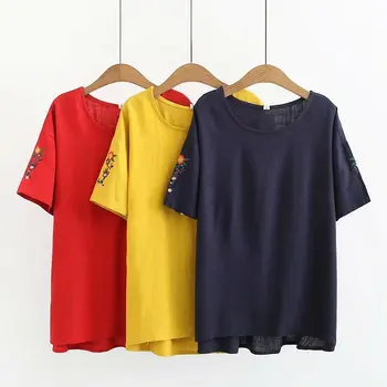 New 2019 Spring Summer Women T Shirt Oversized Big Plus Size Short Sleeve Ladies Casual O Neck Embroidery Tee Shirts
New 2019 Spring Summer Women T Shirt Oversized Big Plus Size Short Sleeve Ladies Casual O Neck Embroidery Tee Shirts