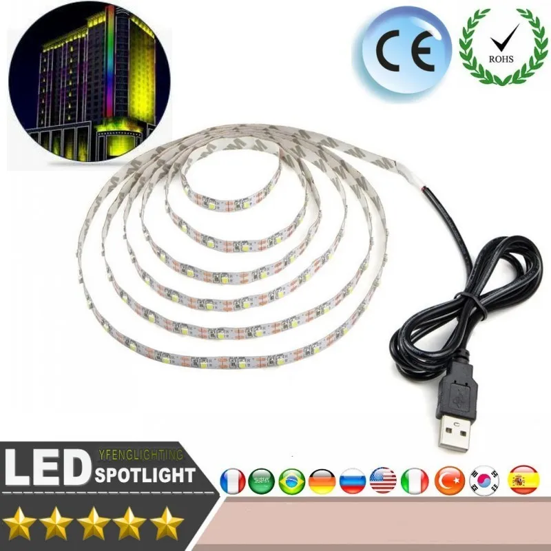 DC 5V LED Strip 24Key USB Cable Power Flexible Light Lamp 50CM 1M 2M 3M 4M 5M SMD 2835 Desk Screen Tape TV Background Light
DC 5V LED Strip 24Key USB Cable Power Flexible Light Lamp 50CM 1M 2M 3M 4M 5M SMD 2835 Desk Screen Tape TV Background Light