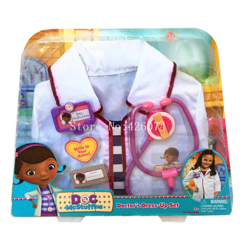 New Fashion Doc McStuffins Doctor Dress-Up Set For Girls Kids Cosplay Cloths Pretend Play Occupations Toys Children Gifts
New Fashion Doc McStuffins Doctor Dress-Up Set For Girls Kids Cosplay Cloths Pretend Play Occupations Toys Children Gifts