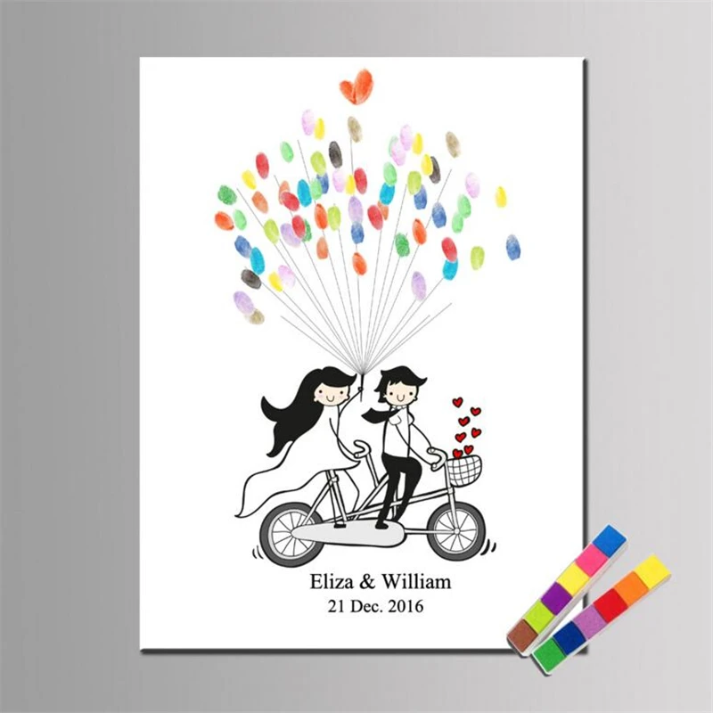 1Pc Wedding Fingerprint Tree Painting DIY Bike Couple Wedding Guest Book Baby Shower Party Decorations (With 2Pcs Inkpad)
1Pc Wedding Fingerprint Tree Painting DIY Bike Couple Wedding Guest Book Baby Shower Party Decorations (With 2Pcs Inkpad)