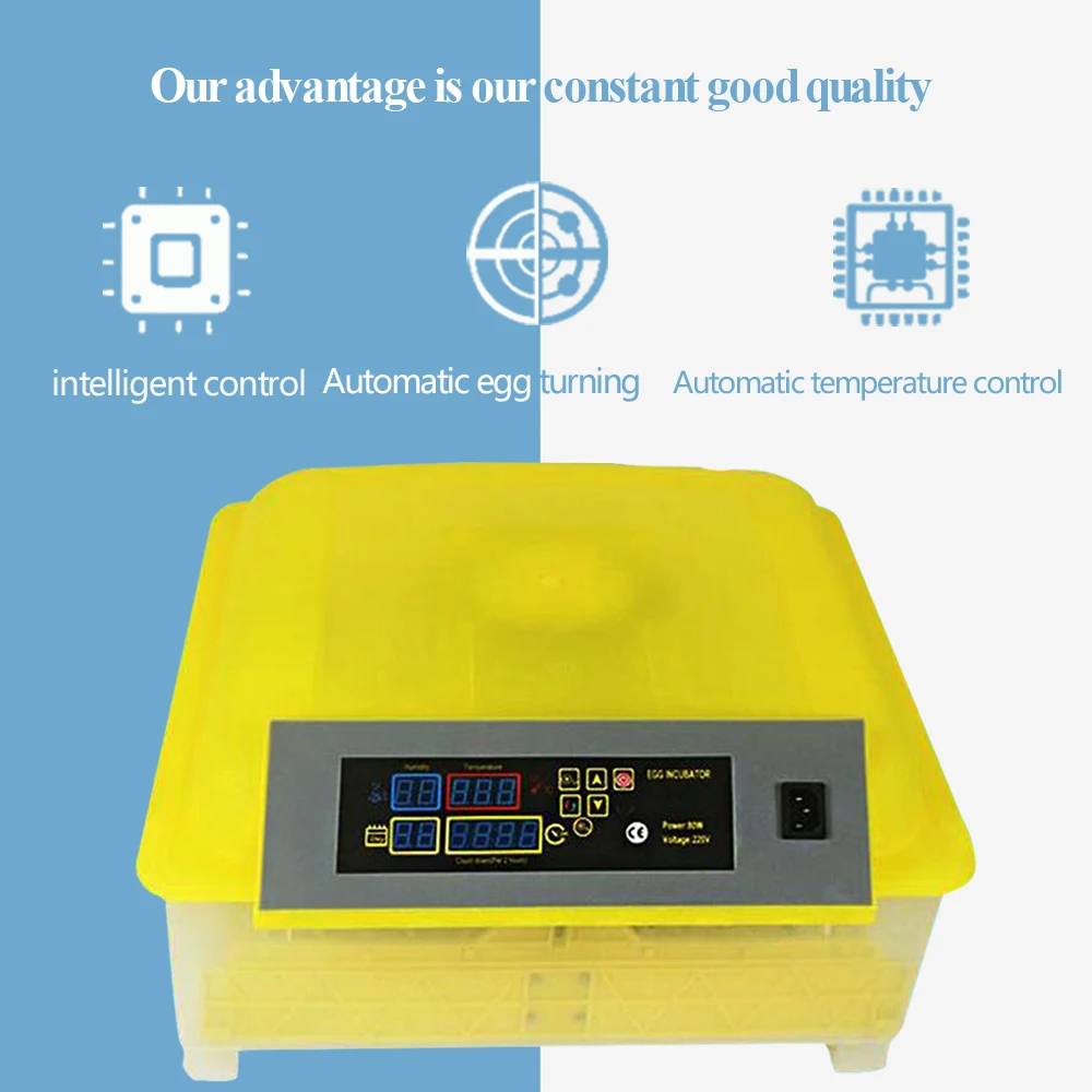 48 Egg Incubator for Pigeon, Chicken, Duck, Parrot Automatic Egg Incubator China Poultry Artificial Incubation Equipment DL-48
48 Egg Incubator for Pigeon, Chicken, Duck, Parrot Automatic Egg Incubator China Poultry Artificial Incubation Equipment DL-48
