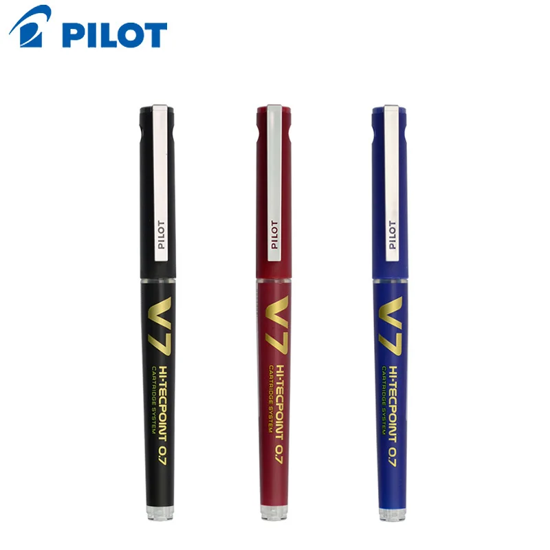 Pilot V7 Hi-Tecpoint Cartridge System Rollerball Pen Medium Point 0.7mm Needle Tip Black/Red/Blue Refillable Writting BXC-V7
Pilot V7 Hi-Tecpoint Cartridge System Rollerball Pen Medium Point 0.7mm Needle Tip Black/Red/Blue Refillable Writting BXC-V7