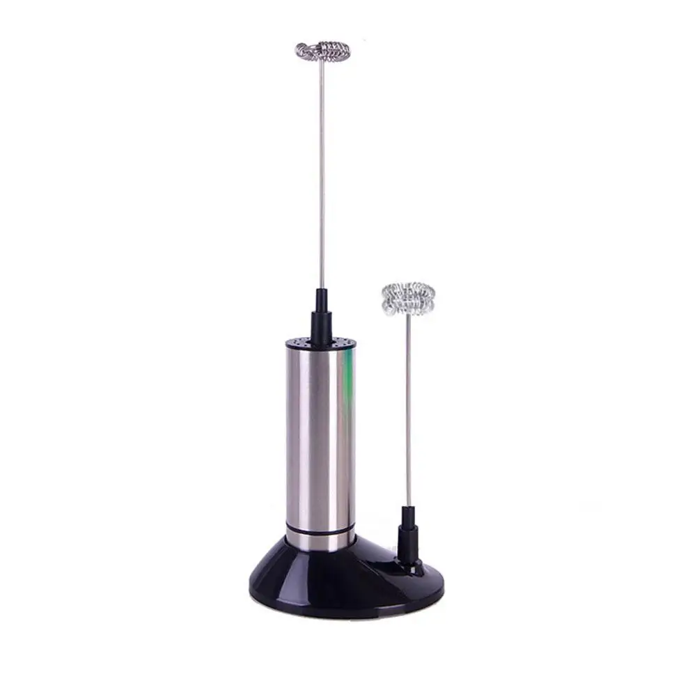 Adoolla Double-Headed Electric Milk Beater, High-Quality Stainless Steel Electric Milk Beater for Beating Milk, Eggs etc