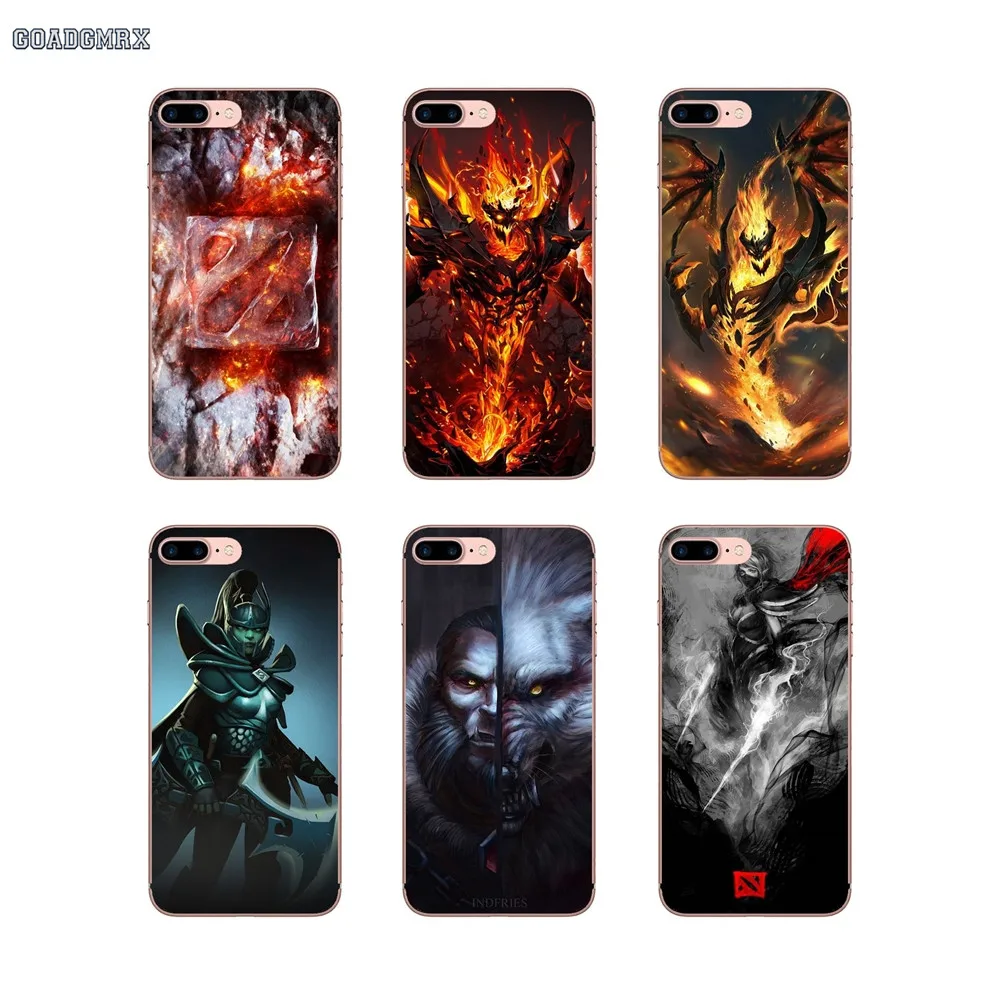 For Samsung Galaxy J3 J5 J7 A3 A5 A7 2015 2016 2017 Note 3 4 5 8 Transparent Soft Cases Covers Popular Online Game Dota 2 Logo | Мобильные