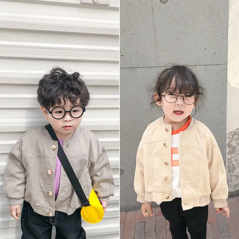 2019 New Children Short Baseball Jacket Cardigan Boys and Girls Cotton and Hemp Single Breasted Long Sleeve Solid Color Coats
2019 New Children Short Baseball Jacket Cardigan Boys and Girls Cotton and Hemp Single Breasted Long Sleeve Solid Color Coats
