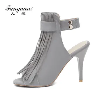 Fanyuan Fanyuan Fashion Buckle Strap tassel Sandals Sexy Solid Open Toe Thin High Heels Women Shoes Elegant Ankle Strap Summer S
Fanyuan Fanyuan Fashion Buckle Strap tassel Sandals Sexy Solid Open Toe Thin High Heels Women Shoes Elegant Ankle Strap Summer S