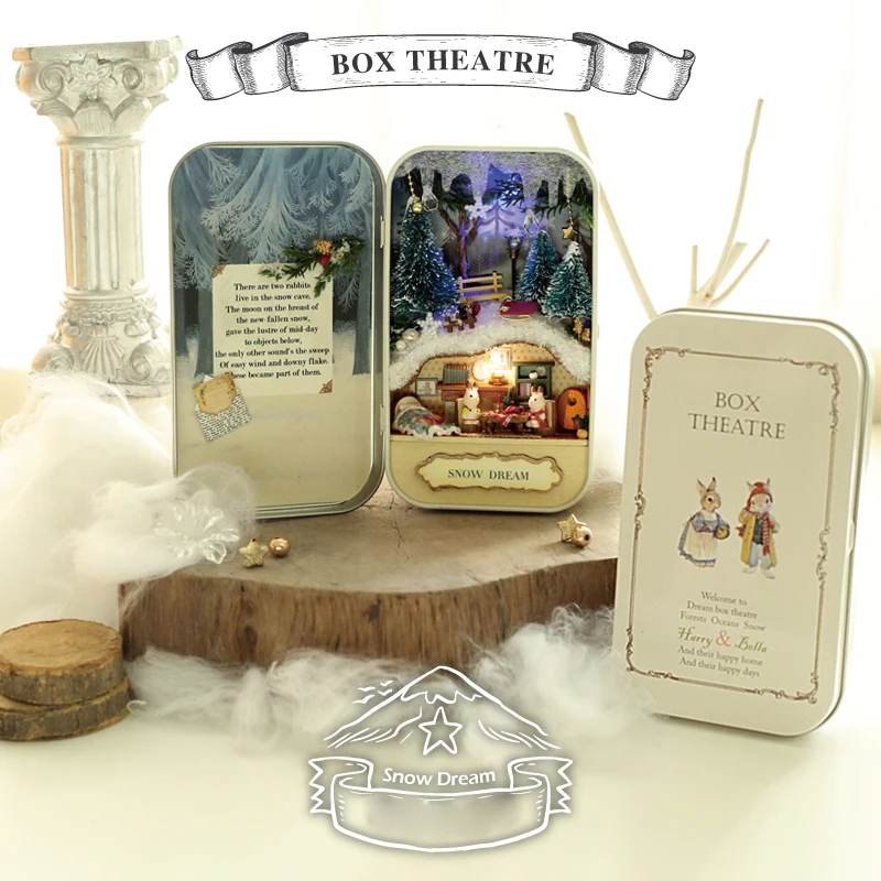 Theatre Dollhouse Handmade Furniture House DIY Miniature 3D Iron Box Toys For Christmas And Birthday Gift
Theatre Dollhouse Handmade Furniture House DIY Miniature 3D Iron Box Toys For Christmas And Birthday Gift