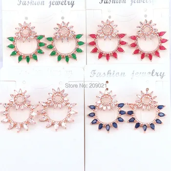 4Pair Mix Color Earrings Zirconia Crystal Stud Earrings For Women Fashion Jewelery
4Pair Mix Color Earrings Zirconia Crystal Stud Earrings For Women Fashion Jewelery