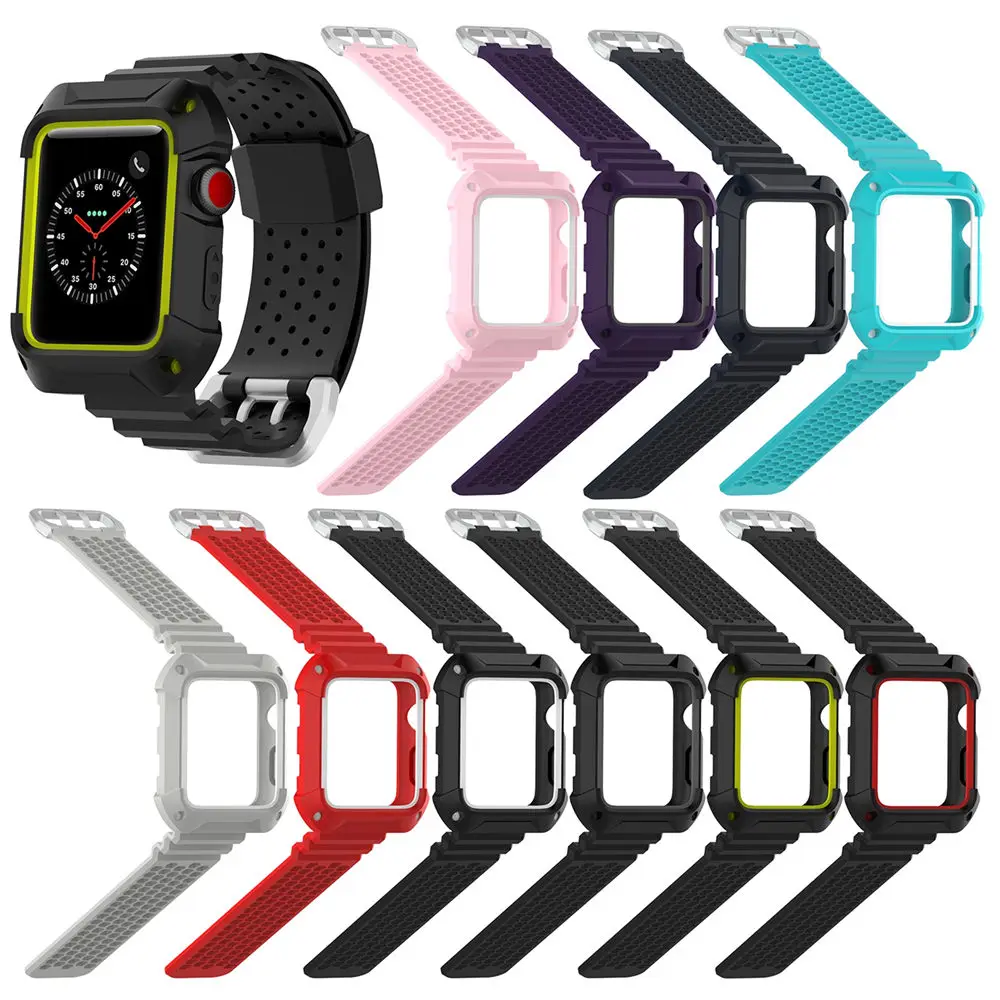 TPE Smart Watch Case Holder Bracelet Wrist band strap replacement for Apple Watch Series 3 2 1 protective case 42mm & 38mm
TPE Smart Watch Case Holder Bracelet Wrist band strap replacement for Apple Watch Series 3 2 1 protective case 42mm & 38mm
