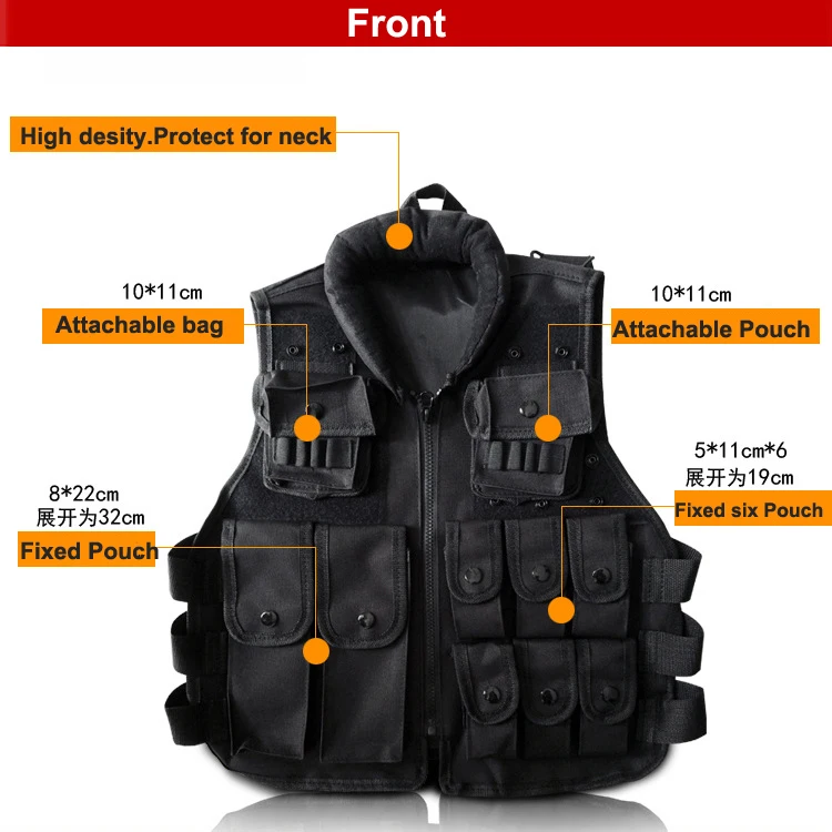 Black Kid's Tactical Vest for games and trainning Scouting vest Ripstop Cosplay children Vest
Black Kid's Tactical Vest for games and trainning Scouting vest Ripstop Cosplay children Vest