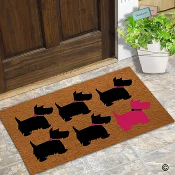 Doormat Entrance Floor Mat Funny Door Mat Scotty Dog Designed Non-slip Doormat 23.6 by 15.7 Inch Non-woven Fabric
Doormat Entrance Floor Mat Funny Door Mat Scotty Dog Designed Non-slip Doormat 23.6 by 15.7 Inch Non-woven Fabric
