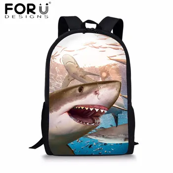 FORUDESIGNS Students School Backpacks 3D Animal Shark Printing Schoolbags for College Boys Travel Laptop Bags Mochila Feminina
FORUDESIGNS Students School Backpacks 3D Animal Shark Printing Schoolbags for College Boys Travel Laptop Bags Mochila Feminina