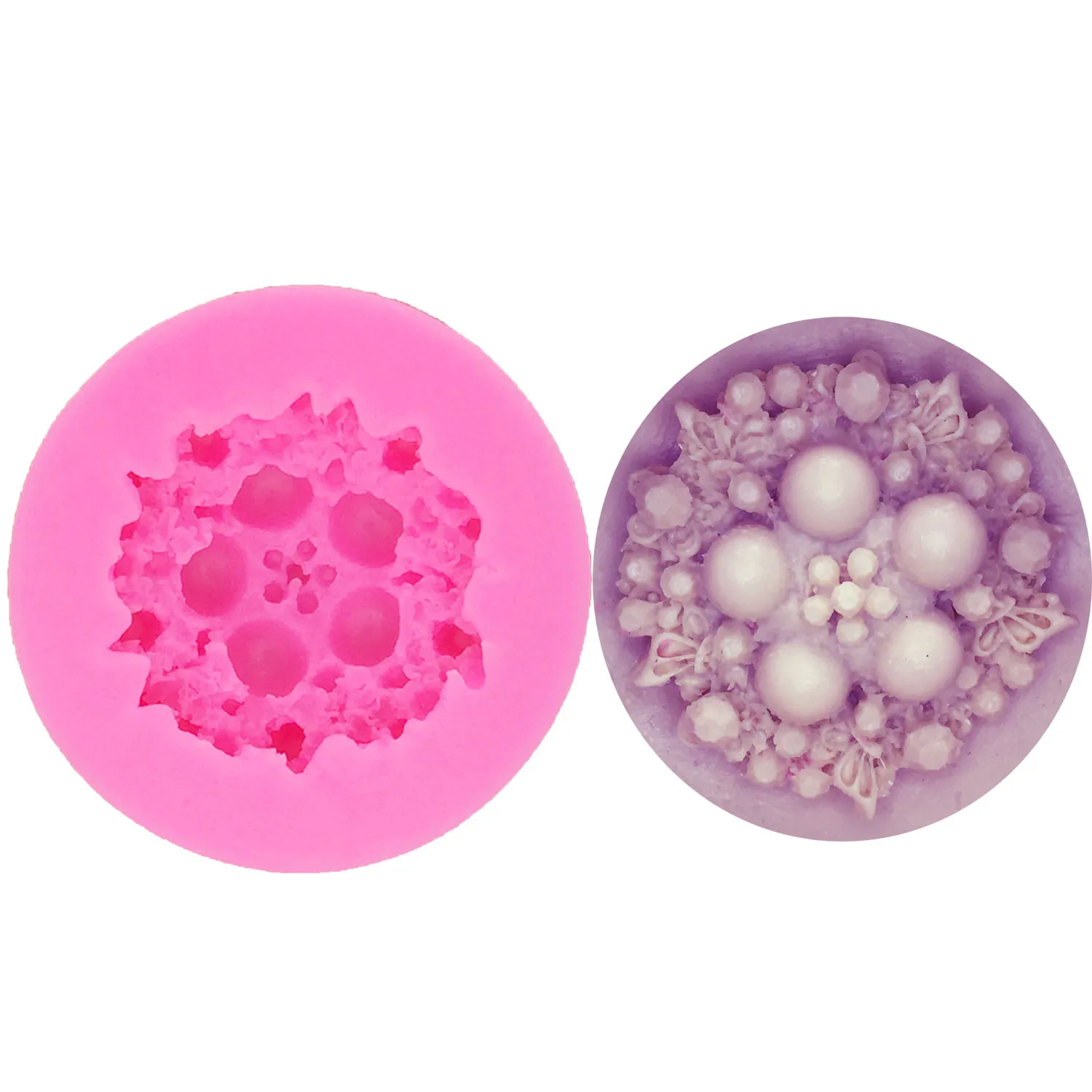 M904 3D Round Pearl Silicone Mold DIY Cake Decorating Tools Jewelry Flowers Fondant gem chocolate sugar Craft Molds Soap Molds
M904 3D Round Pearl Silicone Mold DIY Cake Decorating Tools Jewelry Flowers Fondant gem chocolate sugar Craft Molds Soap Molds